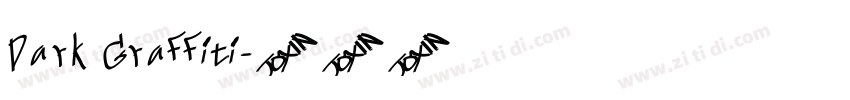 Dark Graffiti字体转换